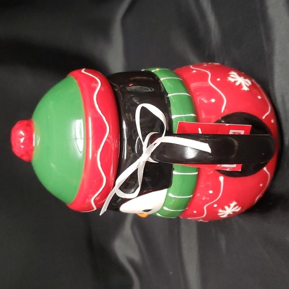 Lang NWT Handpainted Ceramic Holiday Penquin Mug - Picture 7 of 8